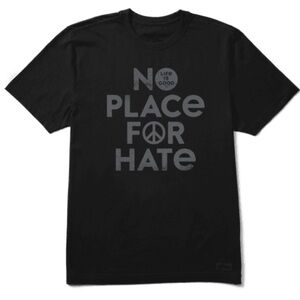 🎄SOLD- Life is Good “No Place For Hate” Crusher Tee